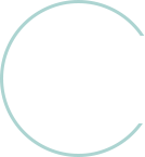 Green turquoise semi circle website icon