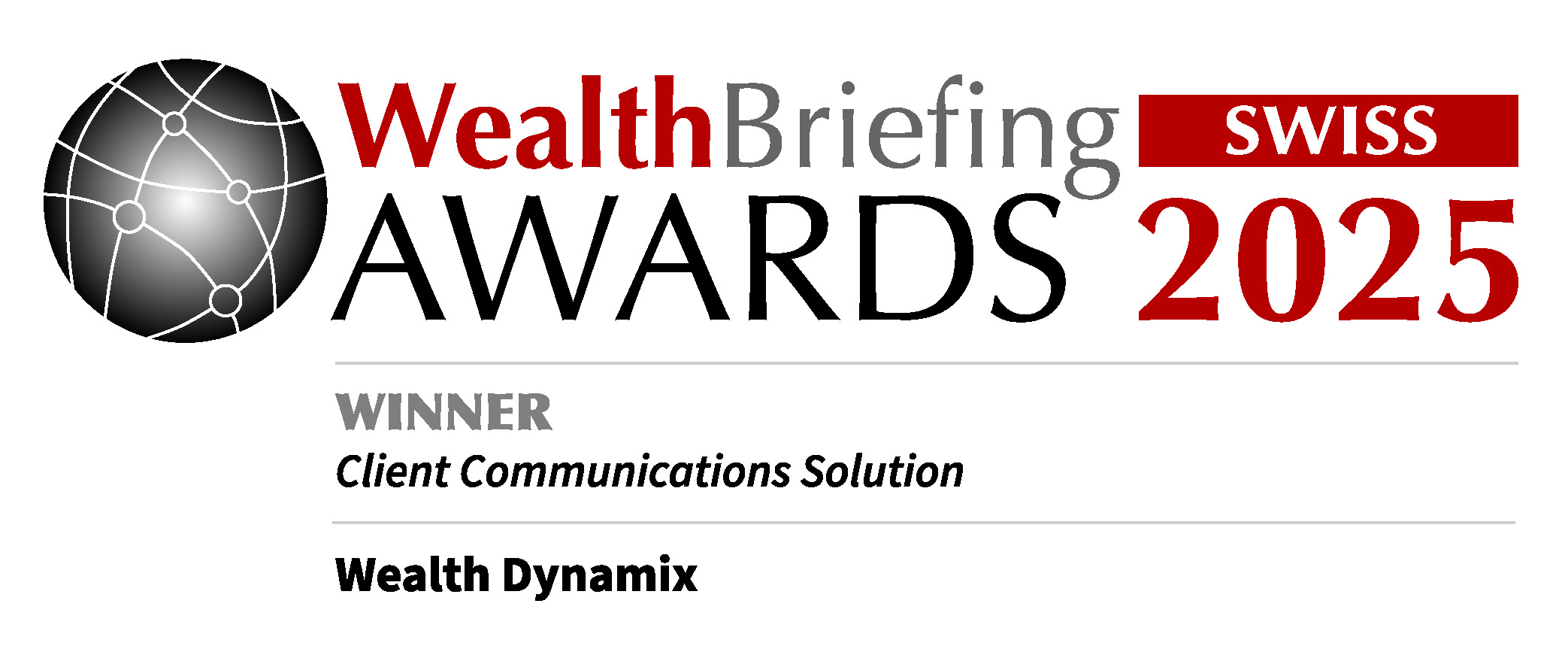 WealthBriefing Swiss Awards 2025 - Best Client Communications Solution